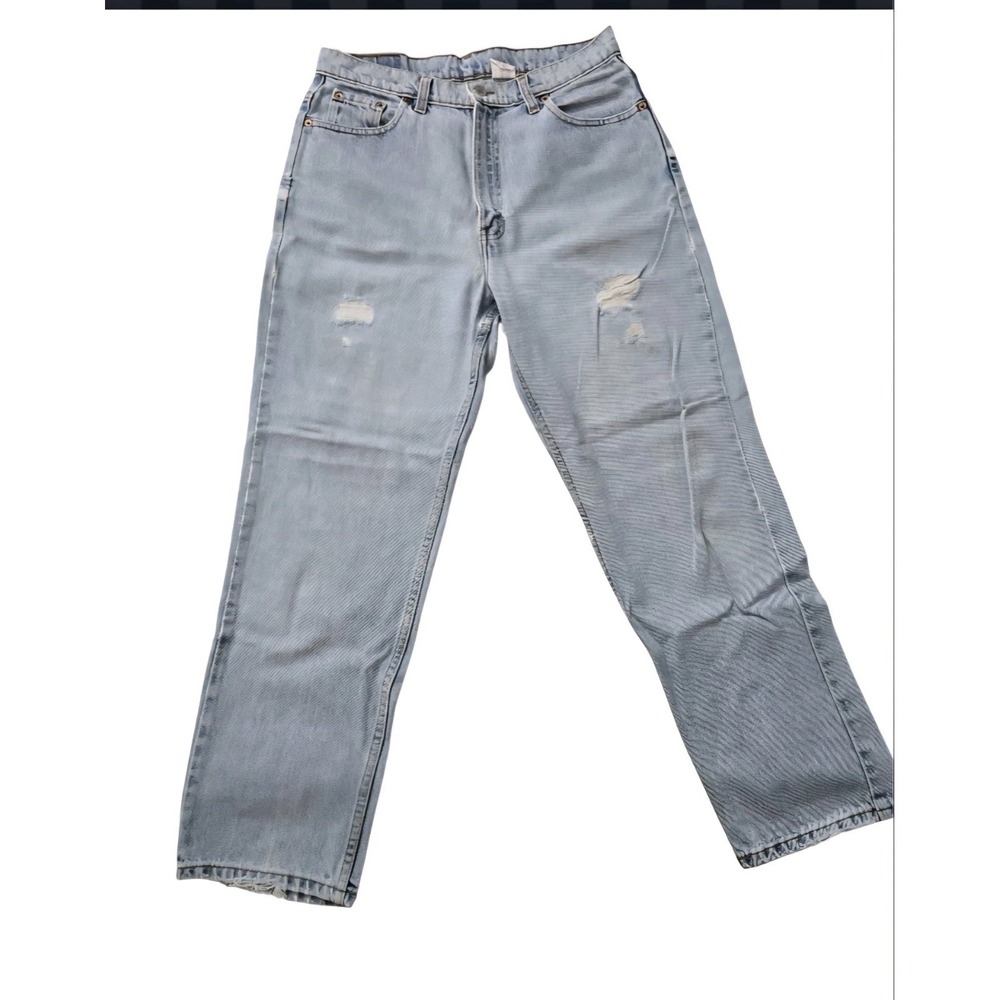 Vintage Levi's 512 Slim Fit Straight Leg Jeans Boys 14 Reg Light Wash Made in...